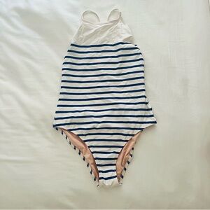 J. Crew Nautical striped one piece
